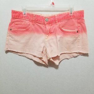 Mossimo shorts 13 Fit 6 ombre dip dye colored denim jean booty Daisy Dukes